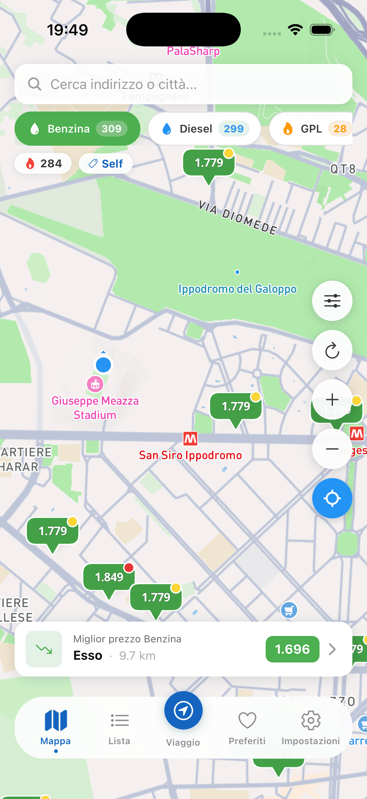 PitMove App Interface